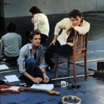 Bob Kretschmer & Iva Davies in 'Boxes' rehearsals